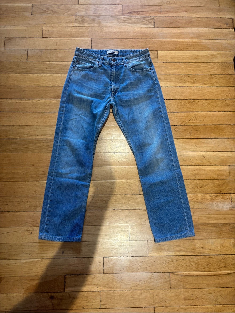 Acne Studios Straight Leg Denim Jeans